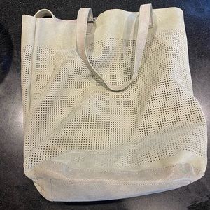 Olive green huge two purse bag.